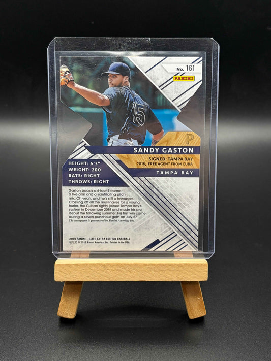 2019 Panini Elite Extra Edition Sandy Gaston Auto / Numbered Card #161