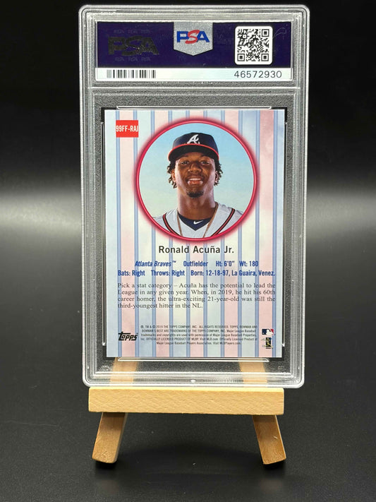 2019 Bowman’s Best Ronald Acuna Jr. #99FF-RAJ PSA 9 Baseball Card