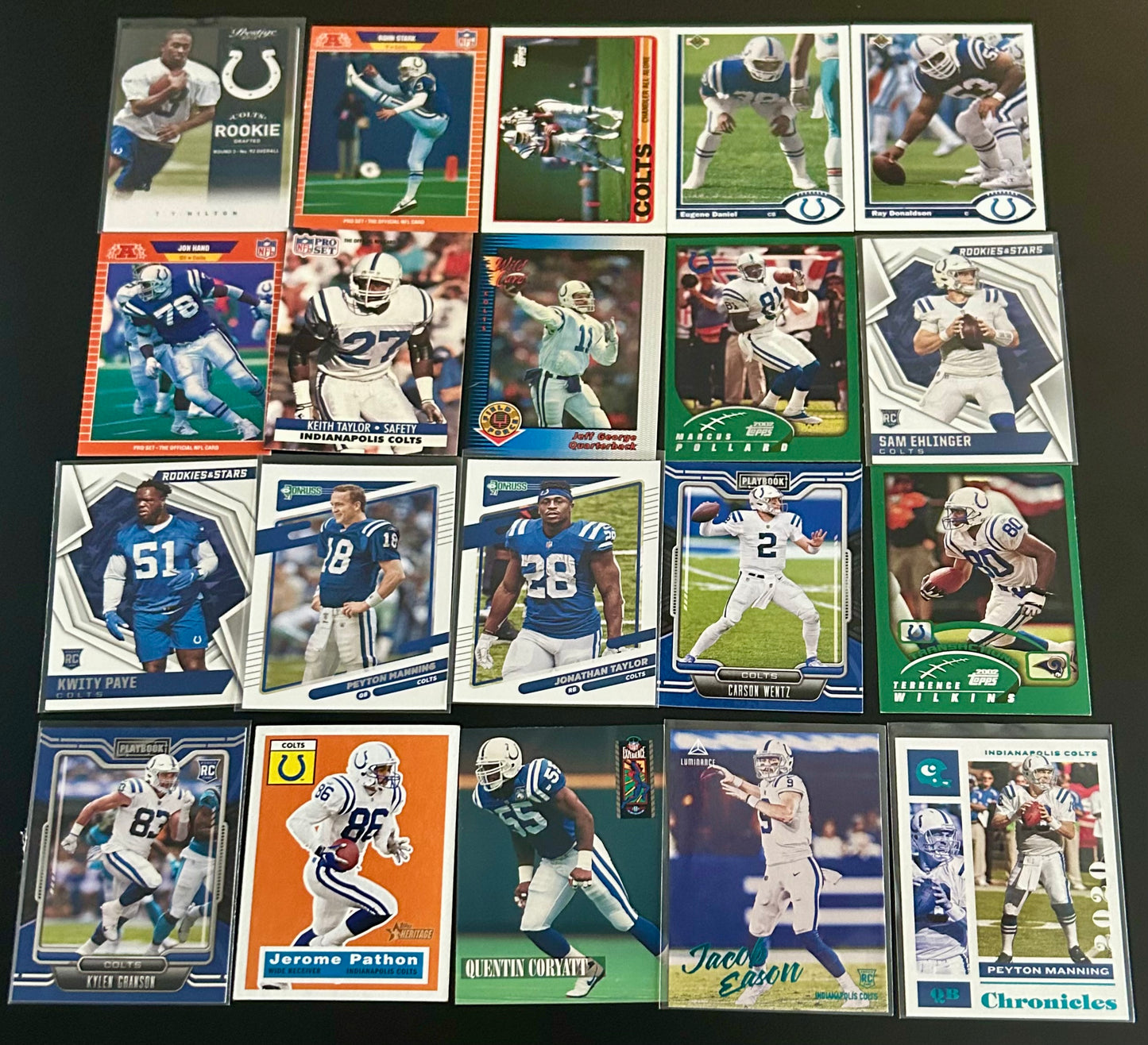 NFL 20 Card Indianapolis Colts Lot #4