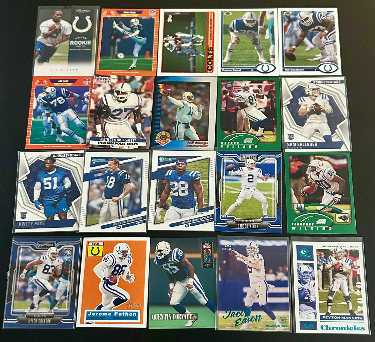 NFL 20 Card Indianapolis Colts Lot #4