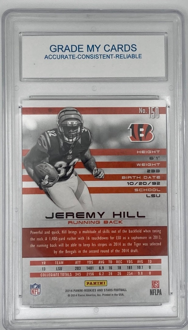 2014 Rookies and Stars Gold Parallel RC Jeremy Hill Graded