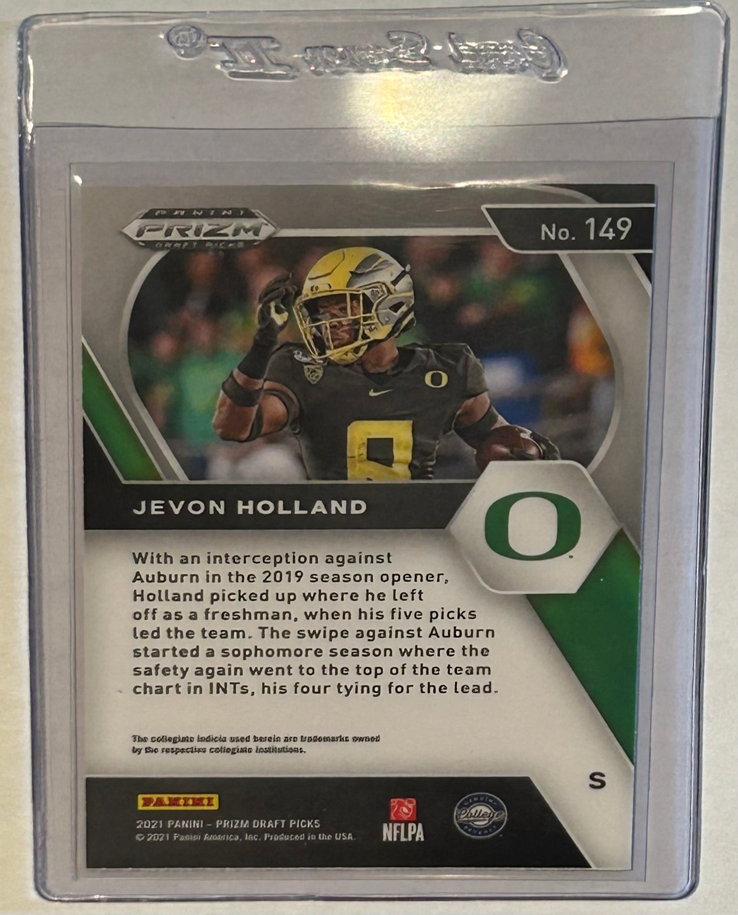 2021 Panini Prizm Draft Picks Jevon Holland Rookie Card