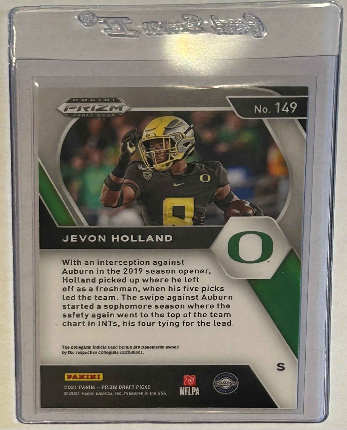 2021 Panini Prizm Draft Picks Jevon Holland Rookie Card