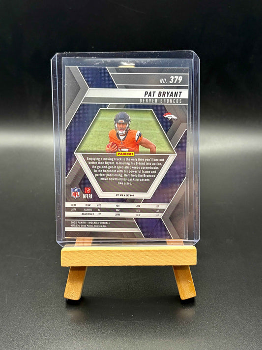 2025 Panini Mosaic Pat Bryant Purple Scope Rookie Card