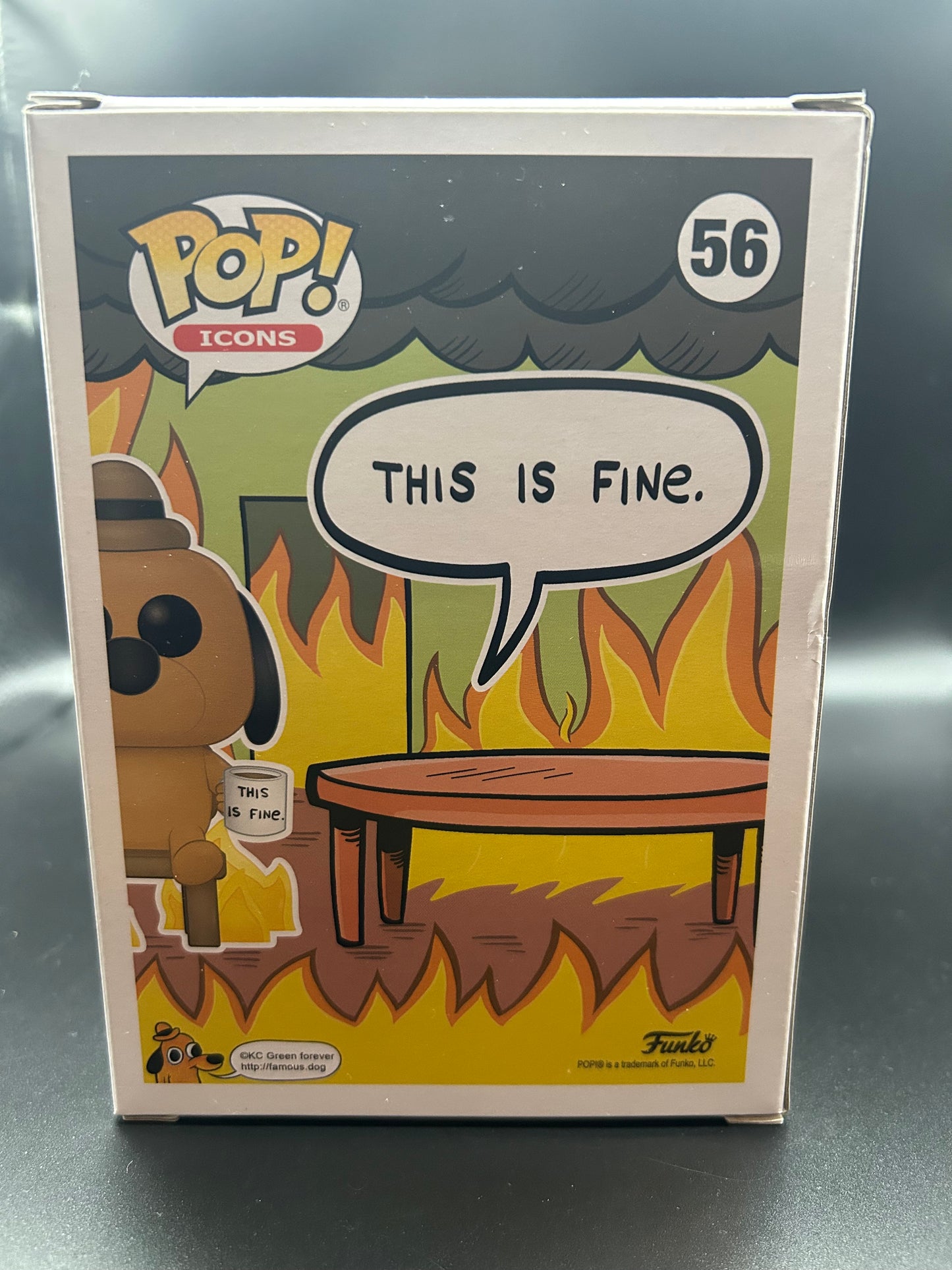 Funko Pop Entertainment Earth Exclusive This Is Fine Dog