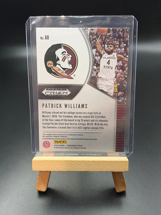 2020 Panini Prizm Draft Picks Patrick Williams RC