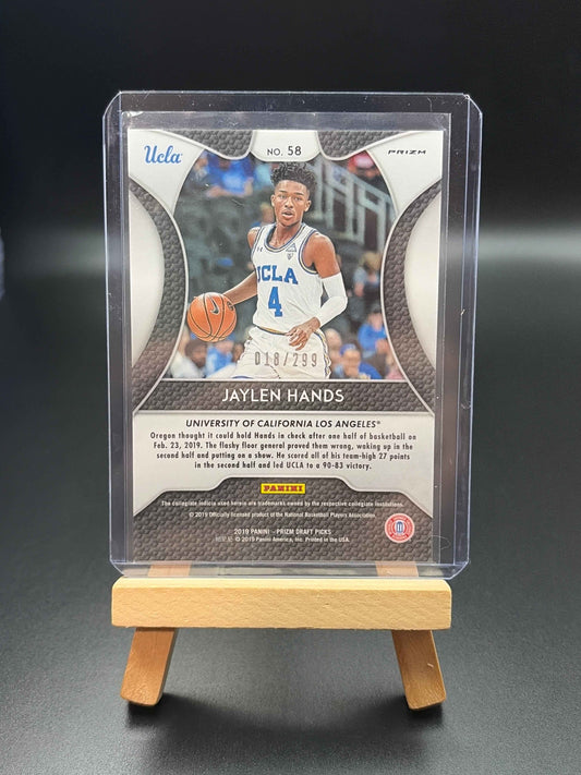 2019 Panini - Prizm Draft Picks Jaylen Hands Hyper Prizm #/299
