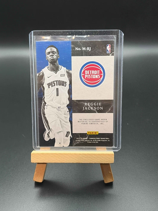 2017-2018 Reggie Jackson Jersey Patch Card