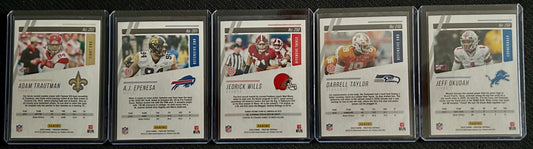 2020 - Panini Prestige Football 5 card lot number out of /299 or /399
