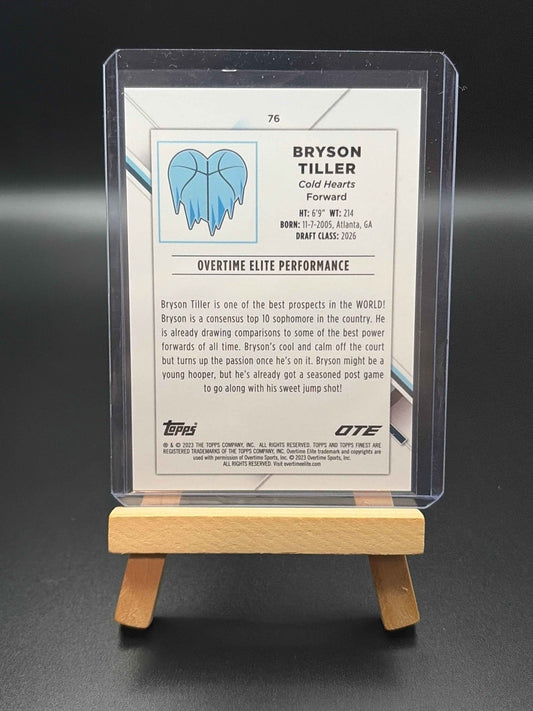 Bryson Tiller 2022-23 Topps Finest OTE Purple Prism Refractor /250 RC