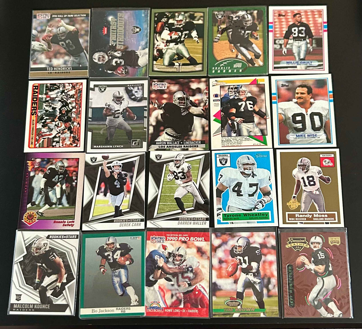 NFL Las Vegas Raiders 20 Card lot #2