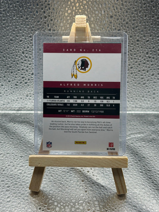 2012 Panini Prestige Alfred Morris Rookie Card