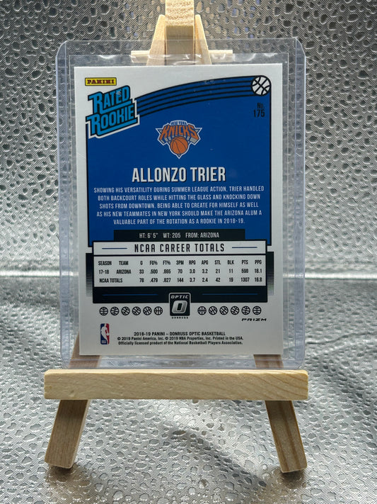 2018-2019 Donruss Optic Basketball Alonzo Trier Rated Rookie Blue parallel
