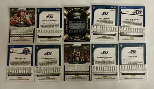 Utah Jazz Parallel Card Lot 10 Card Lot #1