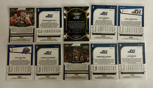 Utah Jazz Parallel Card Lot 10 Card Lot #1