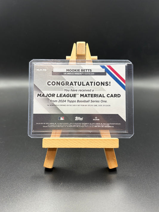 2024 Topps Mookie Betts Major League Materials