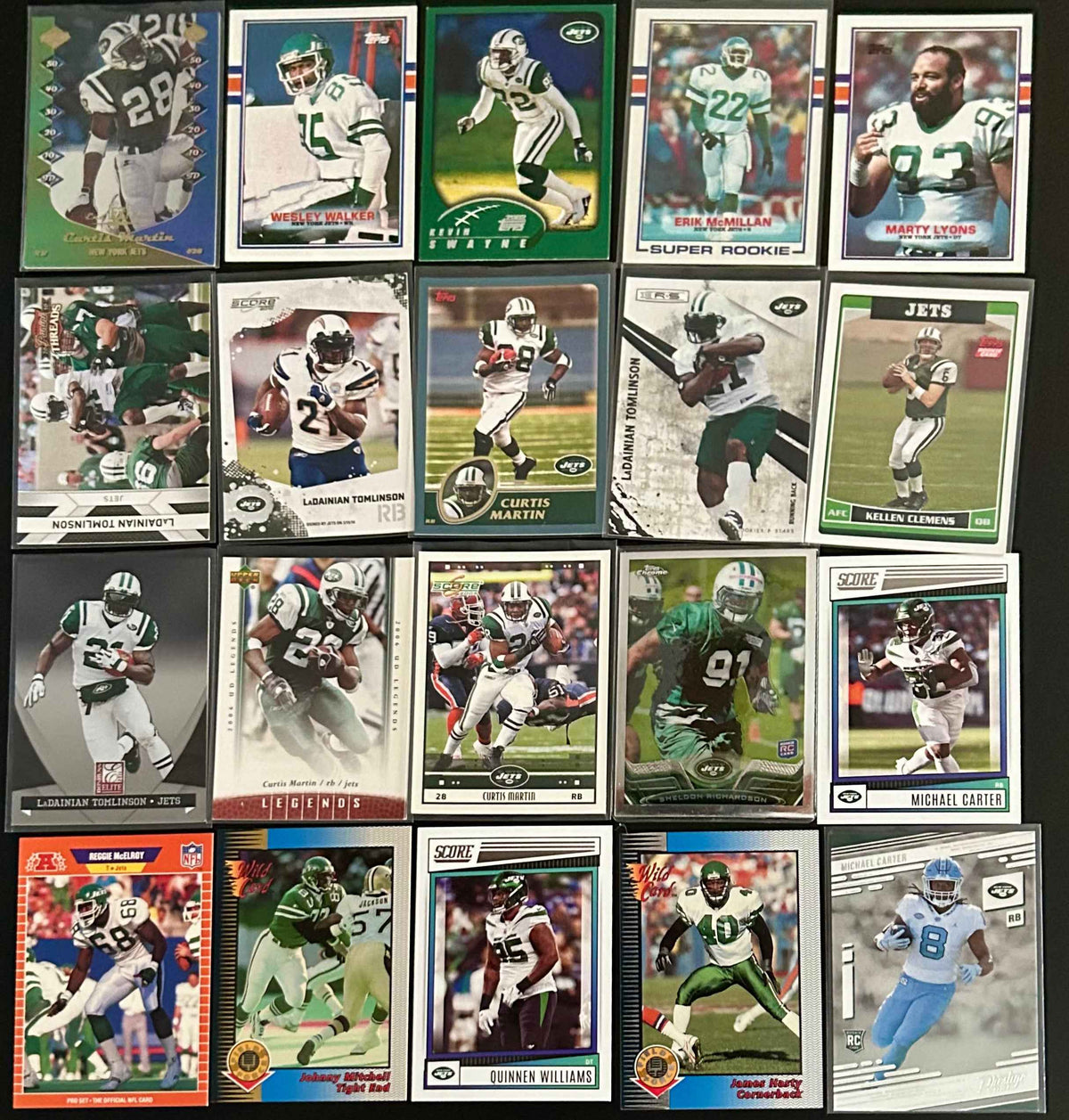 NFL New York Jets 20 card lot #3
