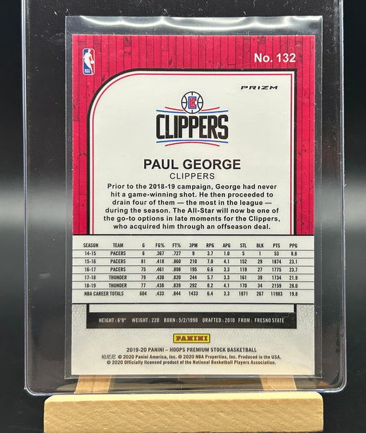 2019-20 Panini NBA Hoops Premium Silver Parallel Paul George