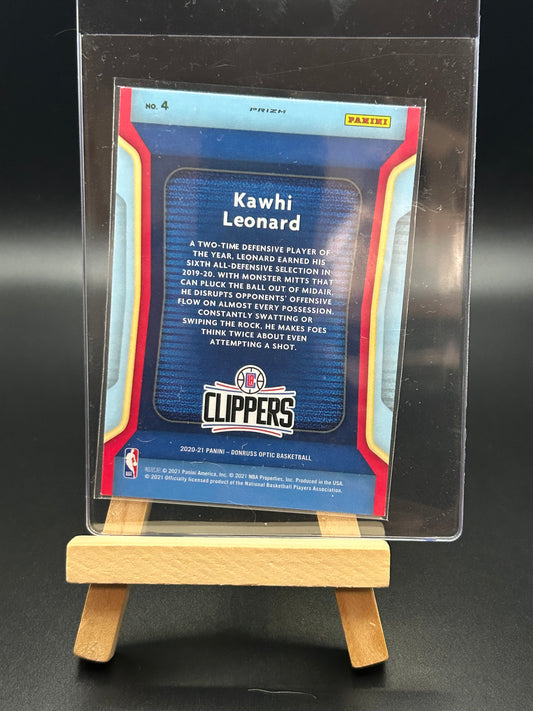 2020-2021 Panini - Donruss Optic Basketball Air Defense Purple Parallel Kawhi Leonard