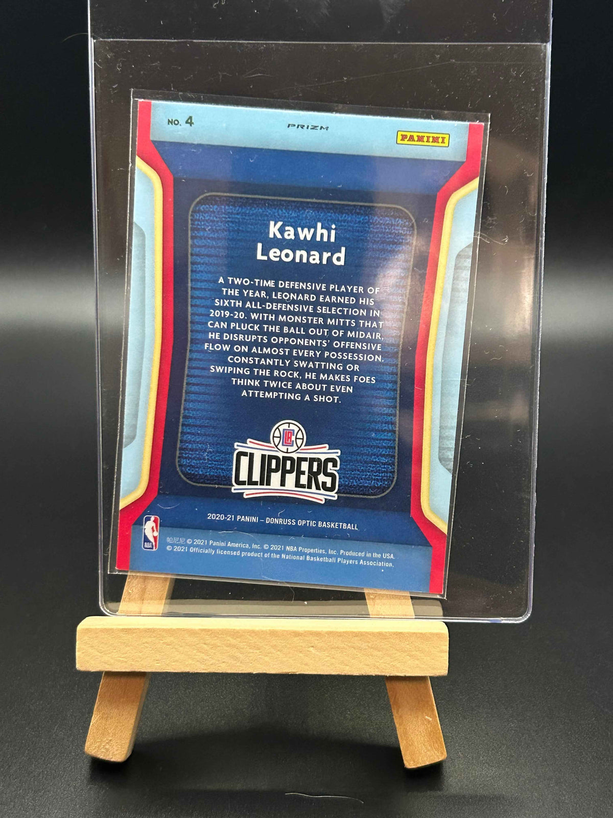 2020-2021 Panini - Donruss Optic Basketball Air Defense Purple Parallel Kawhi Leonard