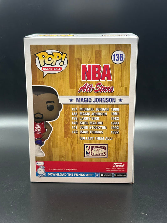 Magic Johnson Funko Pop! With All Star Basketball Card
