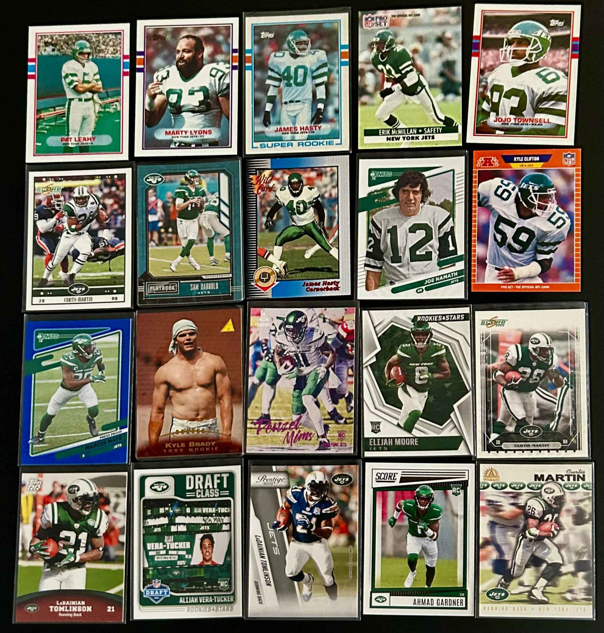 NFL New York Jets 20 card lot #1