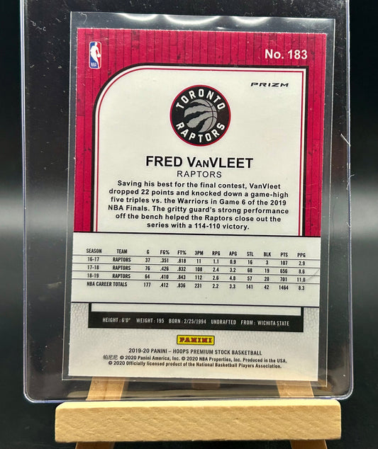2019-20 Panini NBA Hoops Premium Purple Disco Parallel Fred Vanvleet