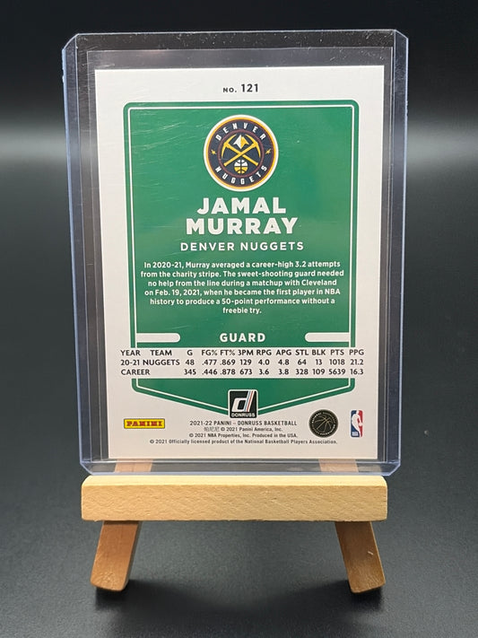 2021-22 Donruss Jamal Murray Panini Purple Parallel Numbered /99 Basketball Card