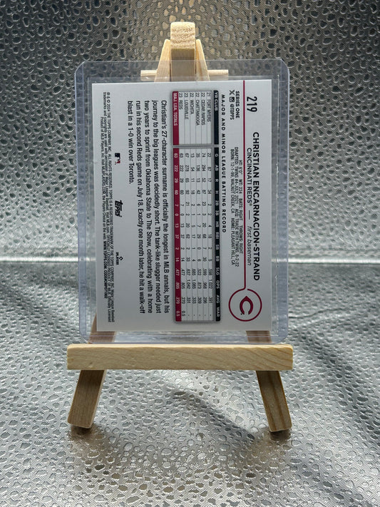 2024 Topps Baseball Christian Encarnacion-Strand Rookie Card – Rainbow Holofoil Parallel