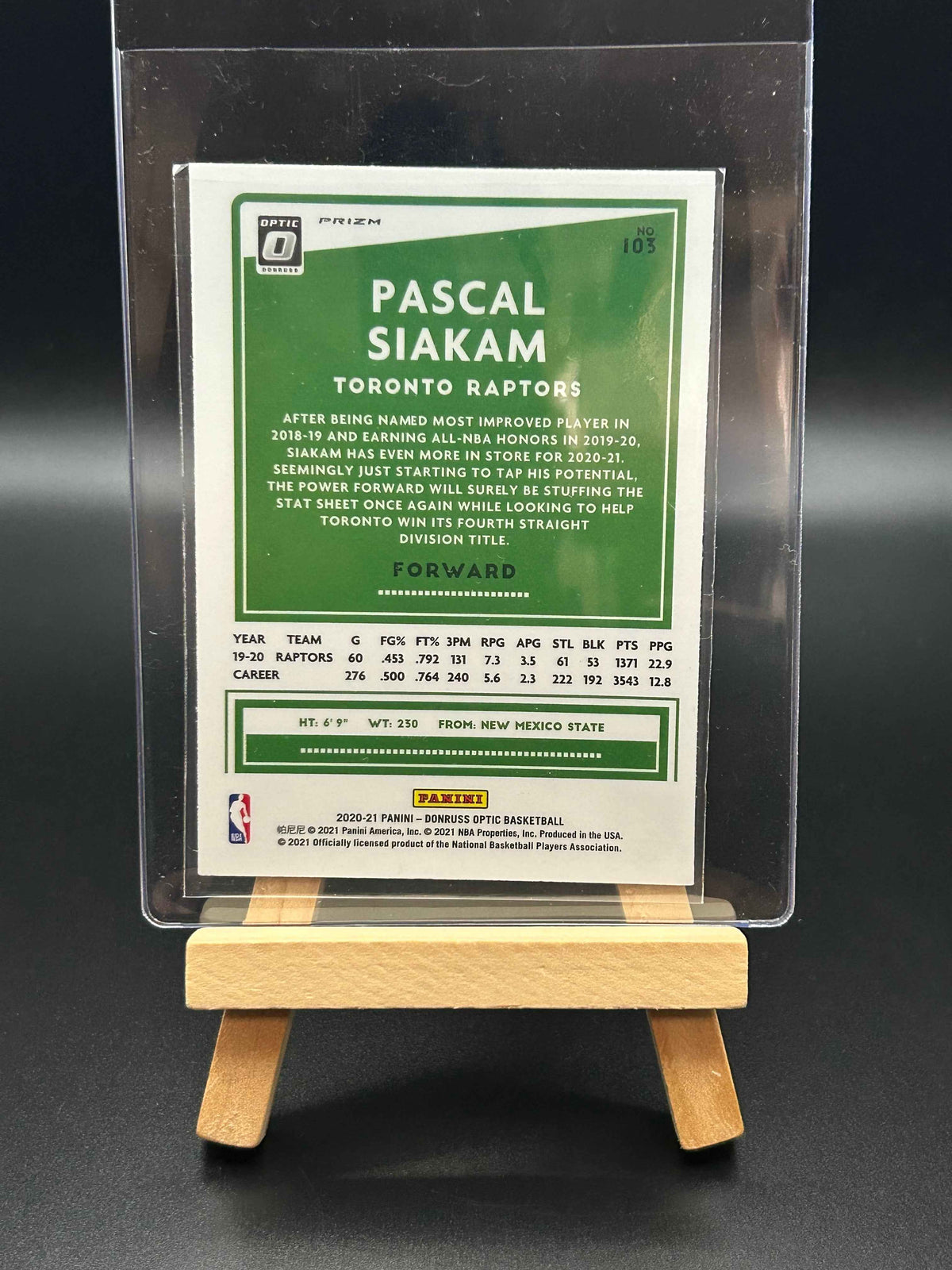 2020-2021 Panini - Donruss Optic Basketball Silver Parallel Pascal Siakam