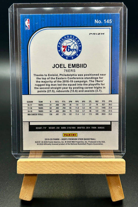 2019-20 Panini NBA Hoops Premium Stock Purple Disco Joel Embid