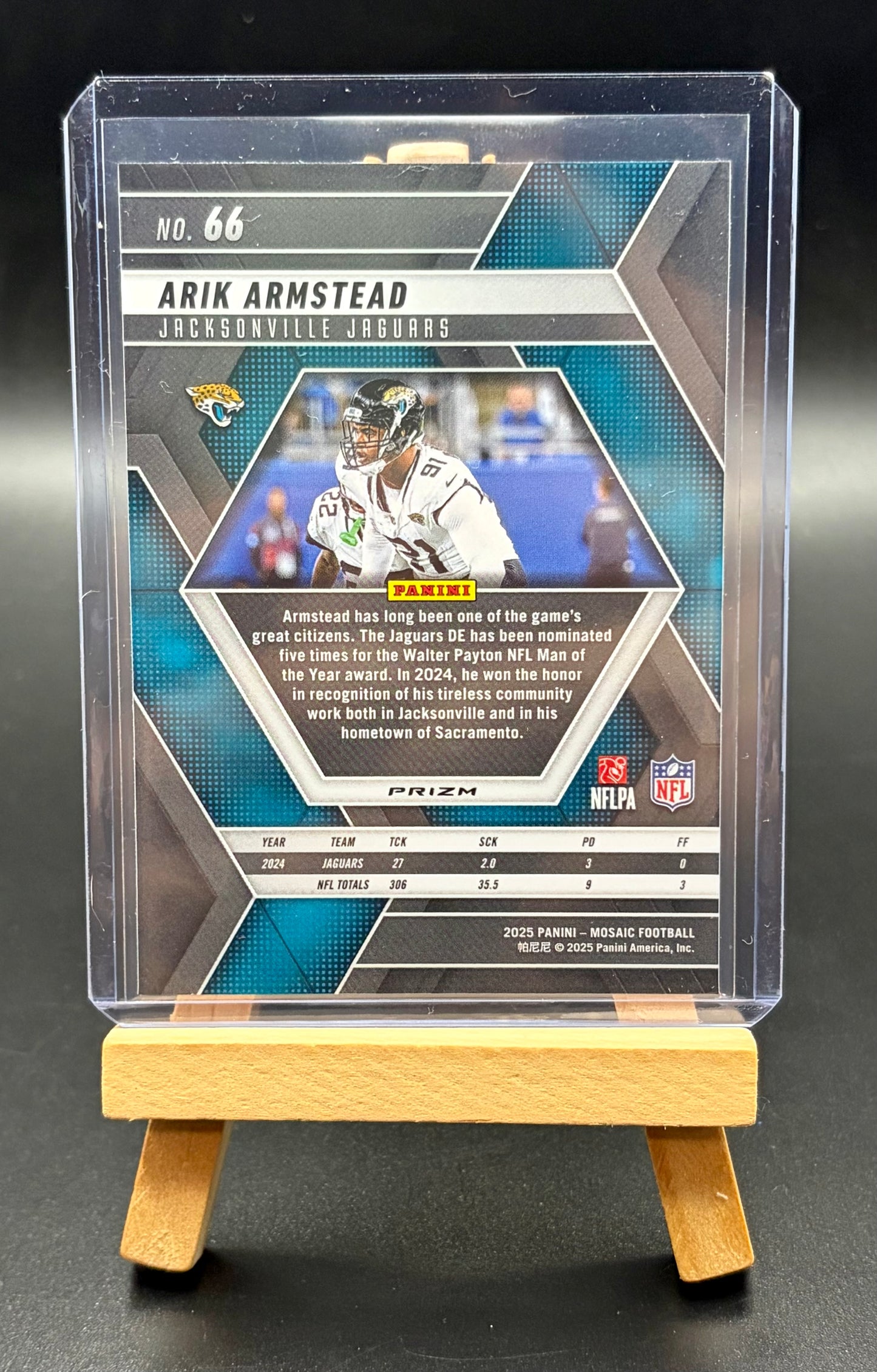 2025 Panini Mosaic Arik Armstead Purple Scope