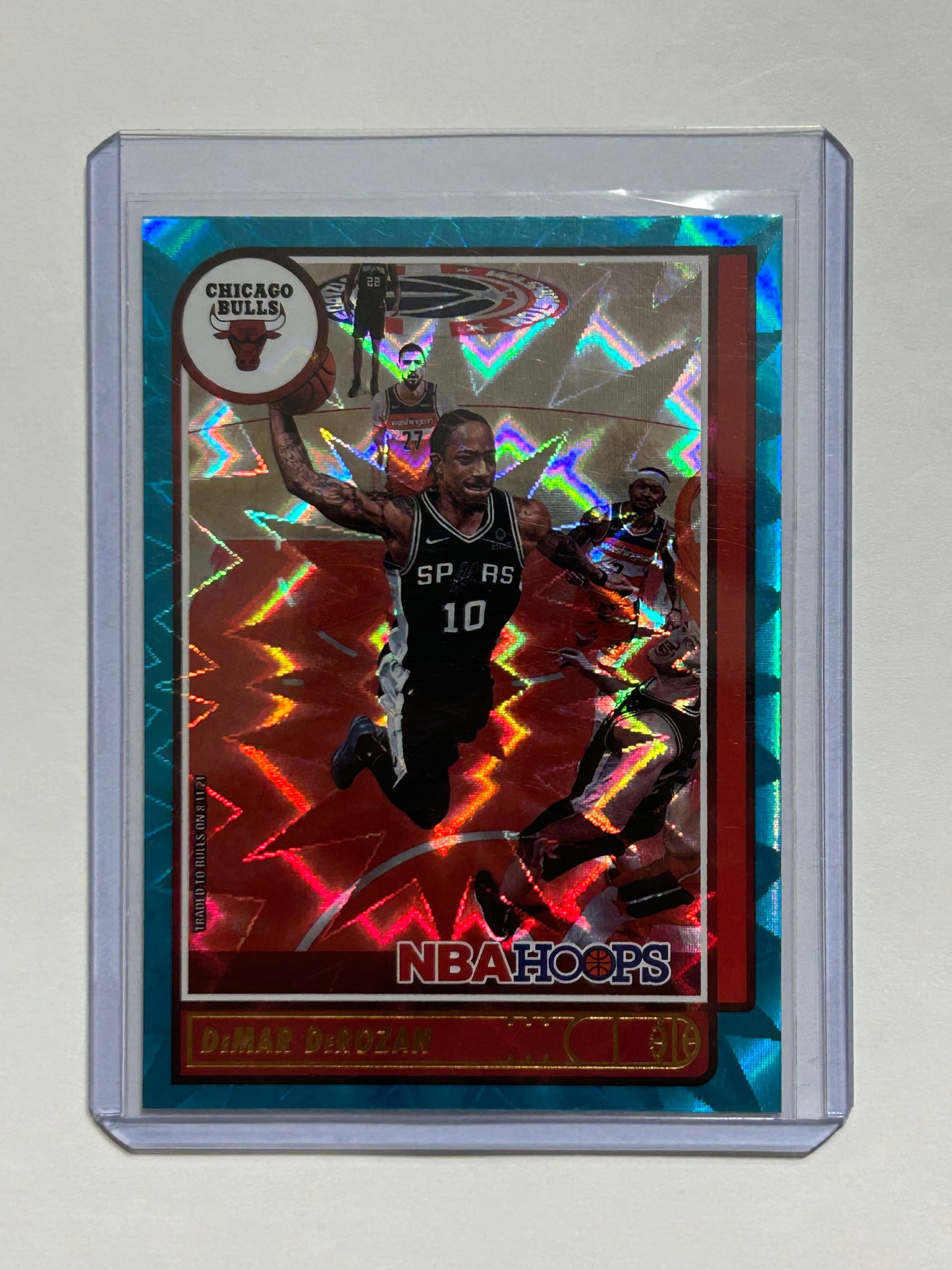 2021-2022 Panini - Hoops Basketball Teal Parallel DeMar Derozan