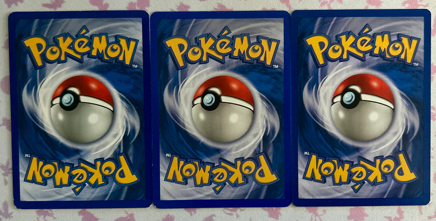 3 Card Warp Point Pokemon lot