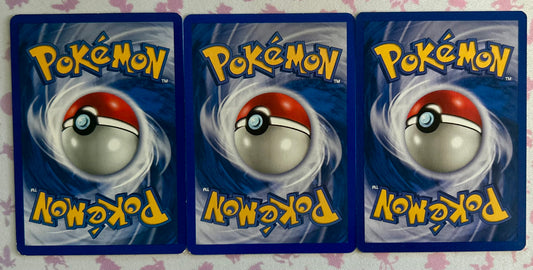 3 Card Warp Point Pokemon lot
