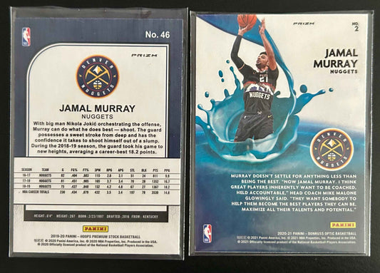 Jamal Murray 2019-20 Panini 2-Card Lot