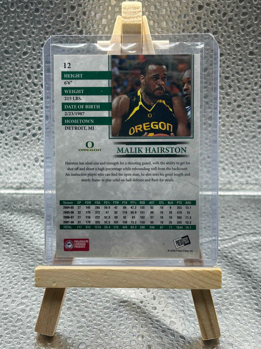 2008 Press Pass Malik Hairston Numbered 44/100