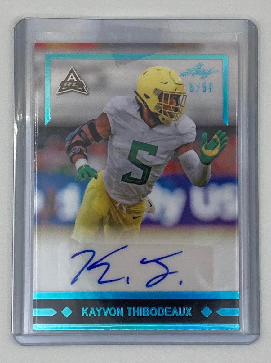 Kayvon Thibodeaux Card Signed and Numbered