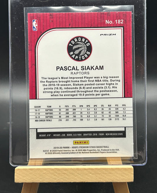 2019-20 Panini NBA Hoops Premium Purple Disco Parallel Pascal Siakam