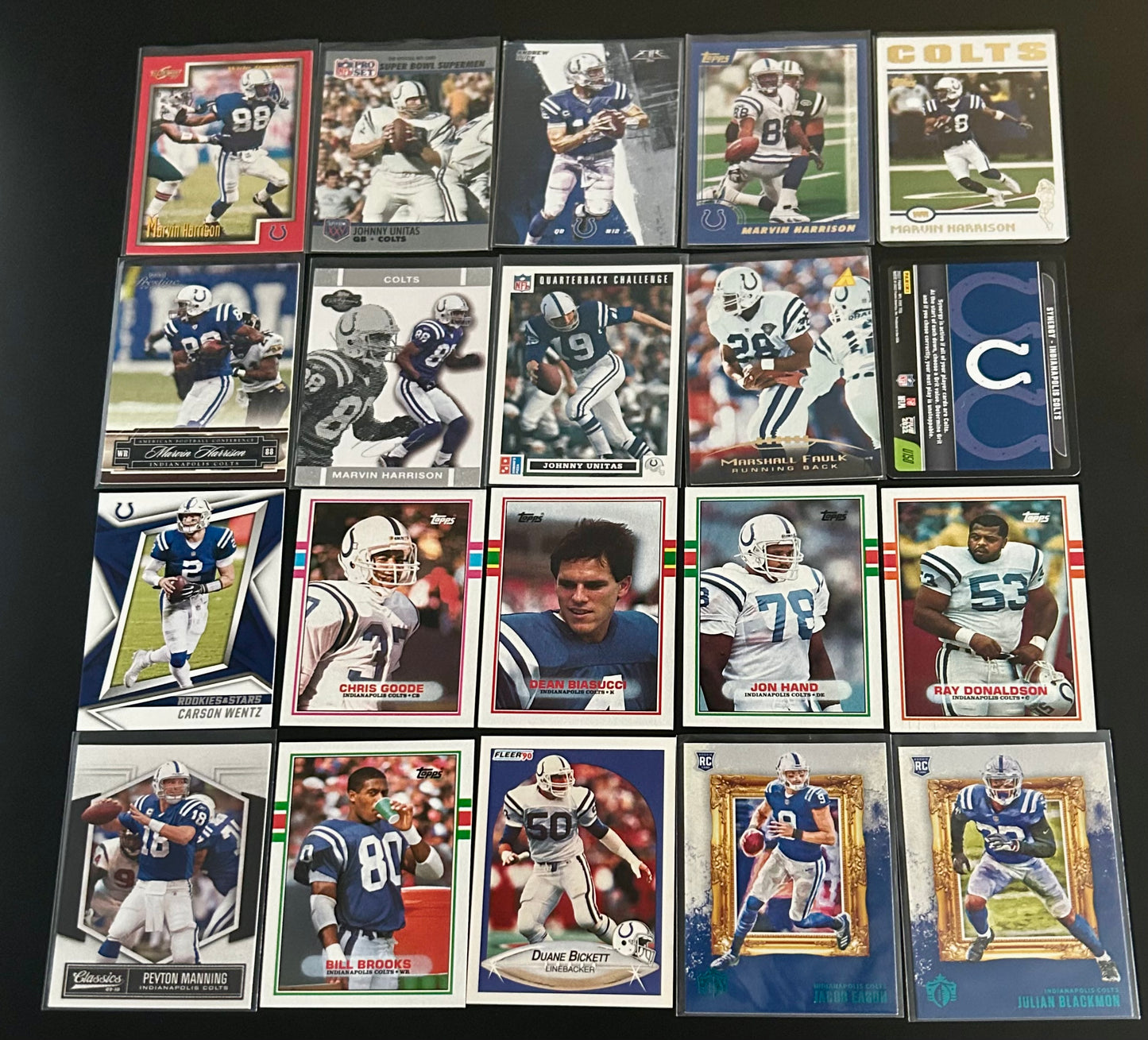 NFL 20 Card Indianapolis Colts Lot #1