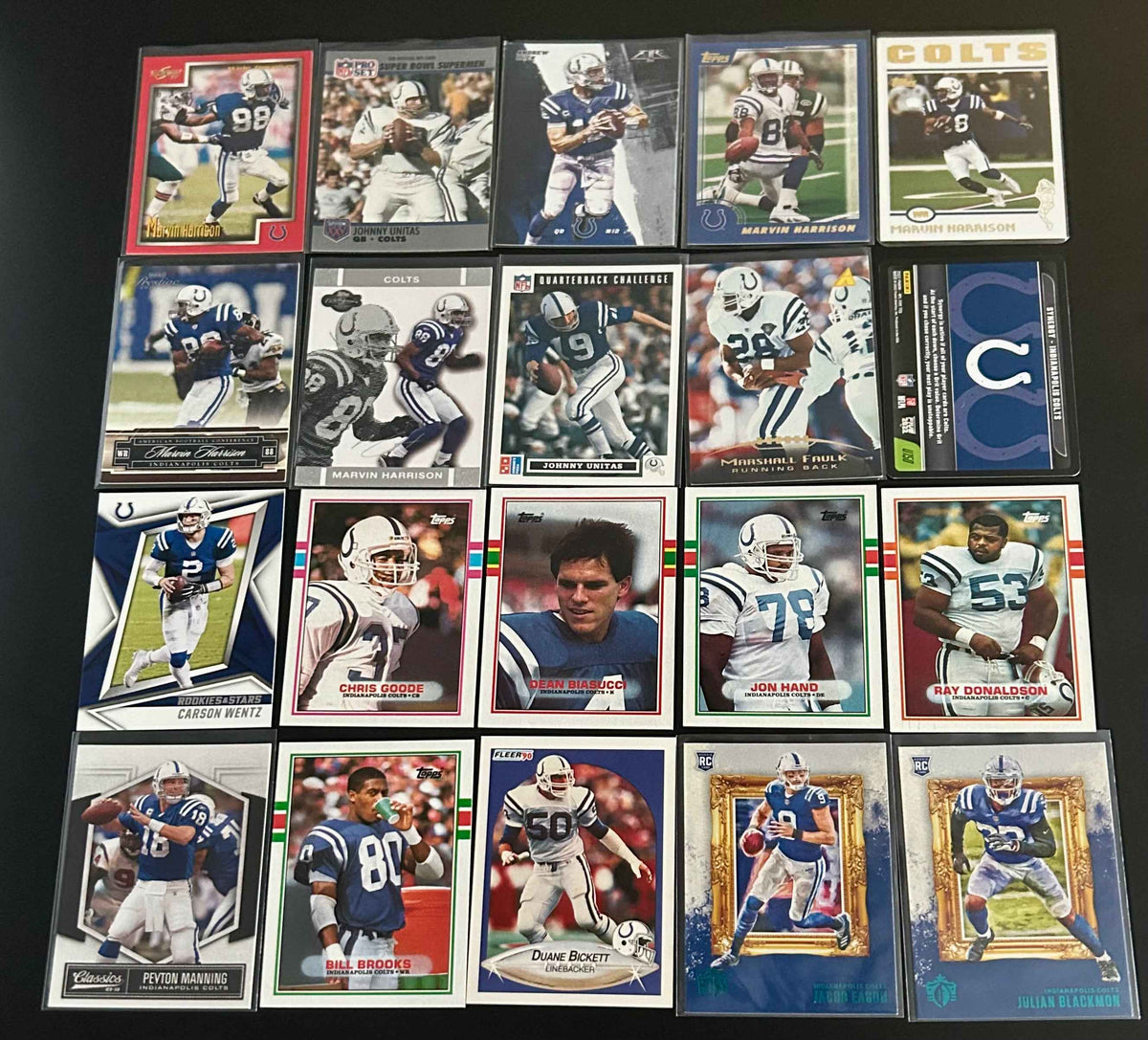 NFL 20 Card Indianapolis Colts Lot #1
