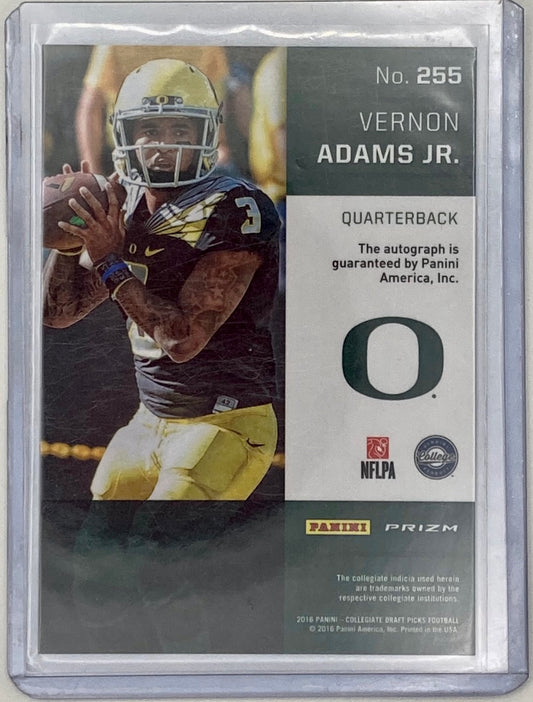 2016 Prizm Draft VERNON ADAMS JR RC Auto