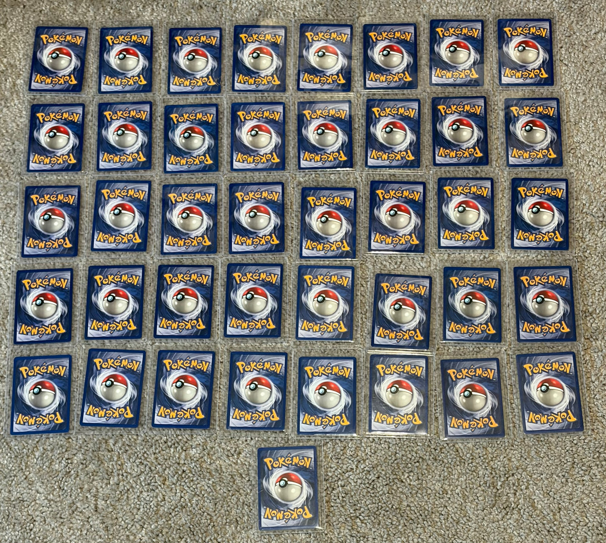 41 Card Pokemon Base Set Collection Mostly LP