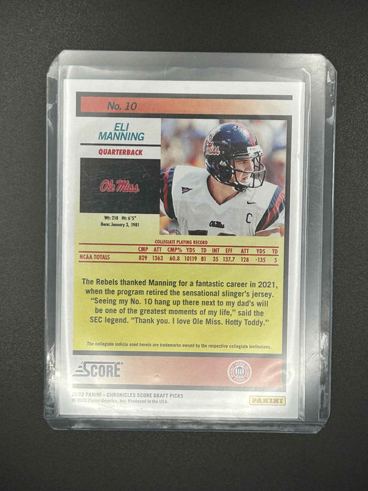 2022 Chronicles Score Draft Picks Retro Eli Manning /149