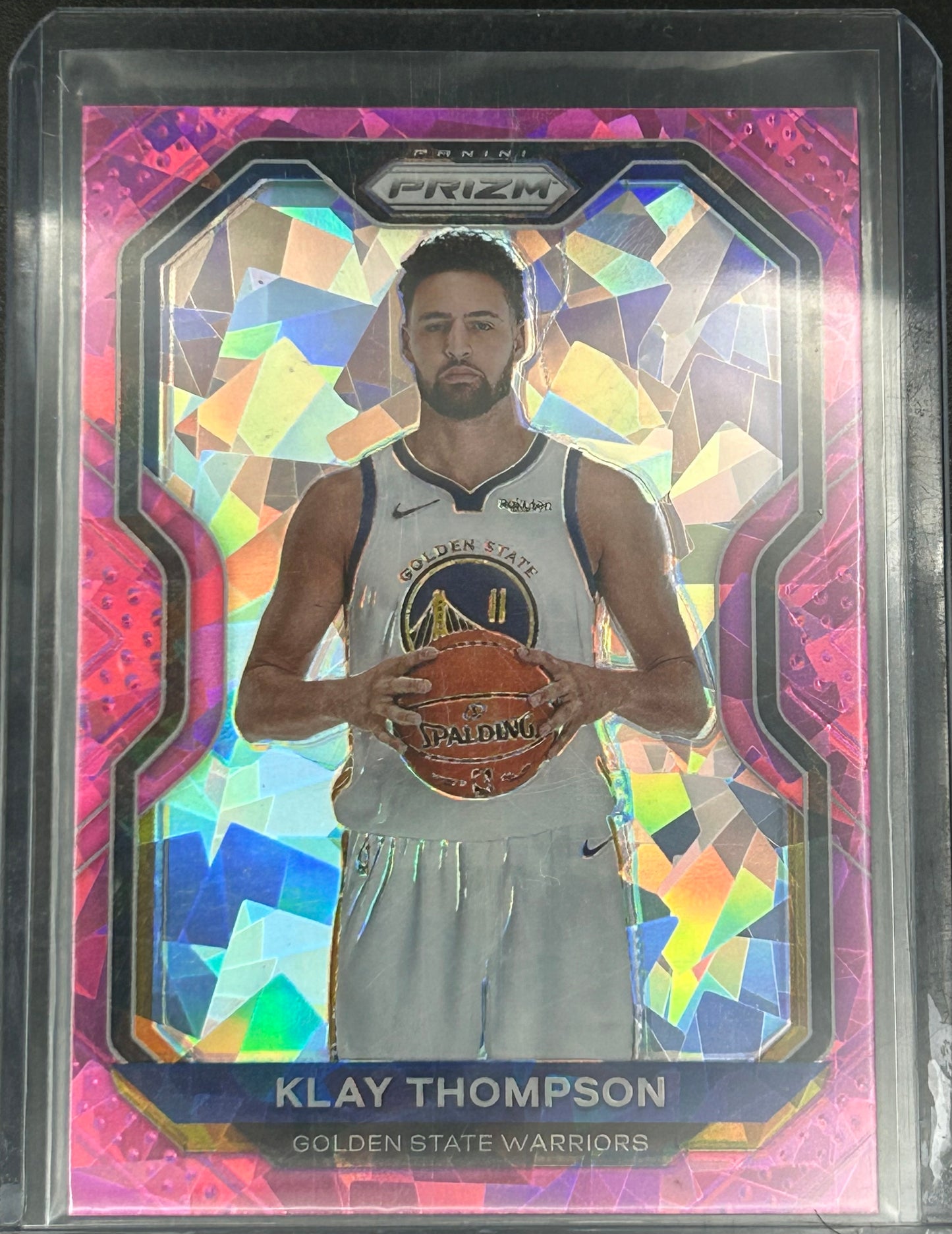 2020-2021 Panini Prizm Klay Thompson Pink Crack Ice