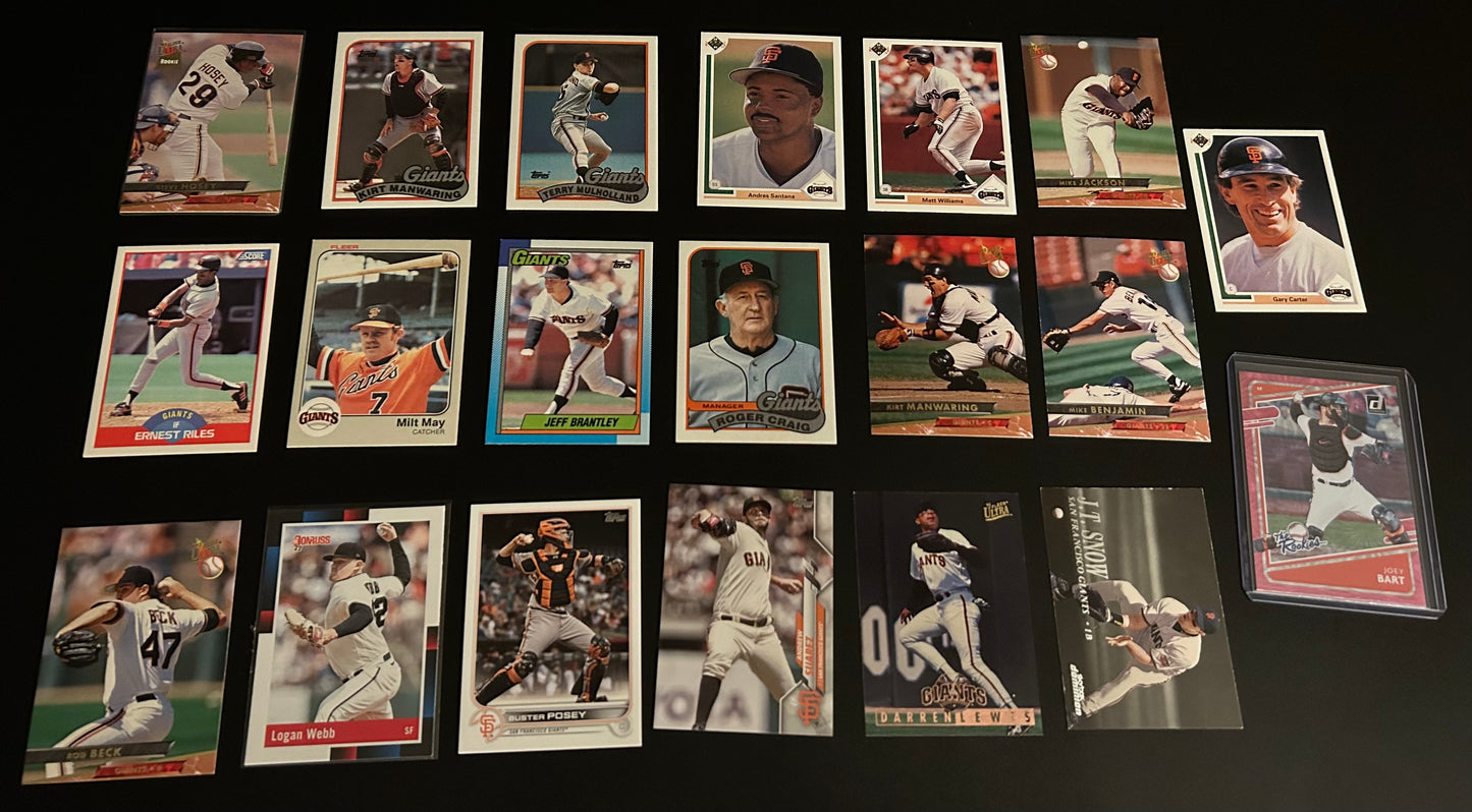 San Francisco Giants 20 Card lot #1