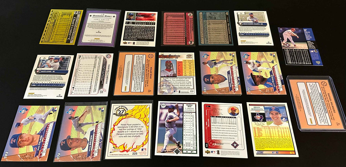 Texas Rangers 20 Card lot #2