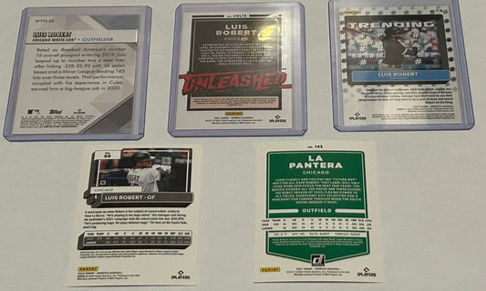 Luis Robert 5‑Card Lot – Mixed Modern Cards (2020s)