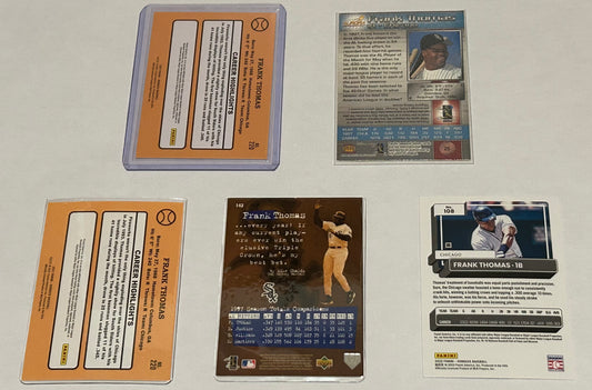 Lot of 5 Frank Thomas Baseball Cards – Collector Set