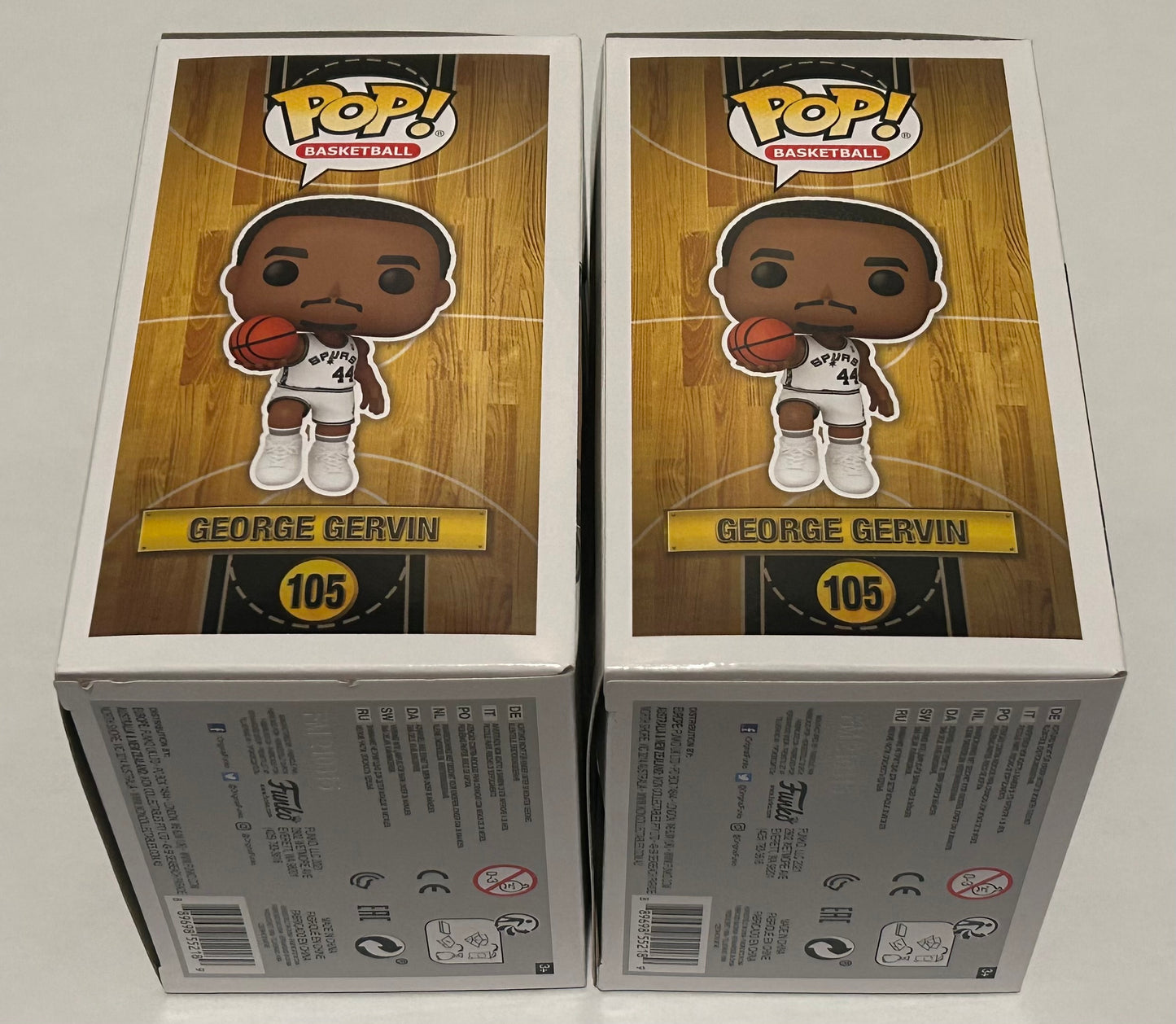 George Gervin Funko Pop with 20 Card Spurs Card Lot #1